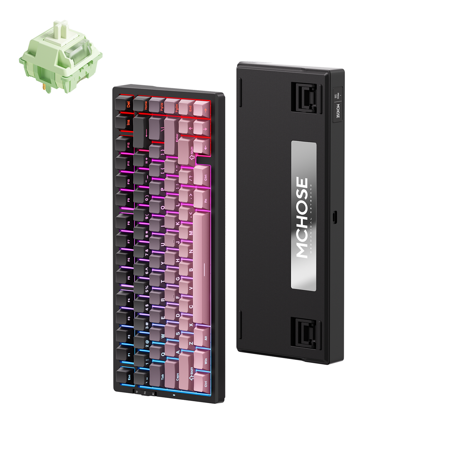 MCHOSE G75 Pro Tri-mode Gasket Structure Gaming Mechanical Keyboard